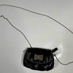 Rosetti womens Mini Cocktail party  purse black and silver